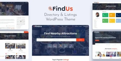 Findus Directory Listing WordPress Theme 4.43 GPL Theme