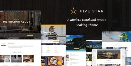 FiveStar Hotel Booking WordPress Theme 1.7 GPL Theme
