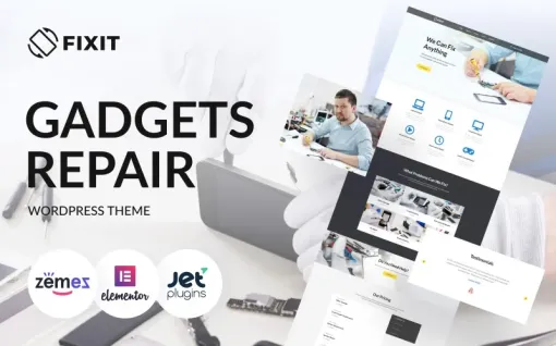 Fixit Gadgets Repair Multipurpose Modern WordPress Elementor Theme WordPress Theme 1.0.1 GPL Theme