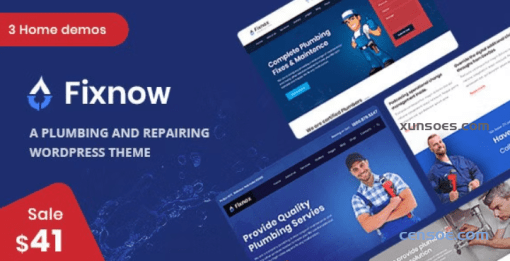 Fixnow A Perfect Plumbing WordPress Theme 1.6 GPL Theme