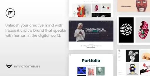 Fraxos Creative Portfolio WordPress Theme 1.8 GPL Theme
