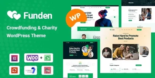 Funden Crowdfunding Charity WordPress Theme 1.1.8 GPL Theme
