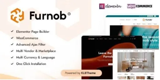Furnob Furniture Store WooCommerce Theme 1.2.2 GPL Theme