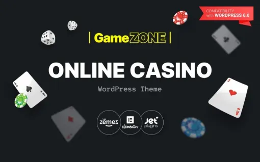 GameZone Online Casino WordPress theme WordPress Theme 1.0.1 GPL Theme