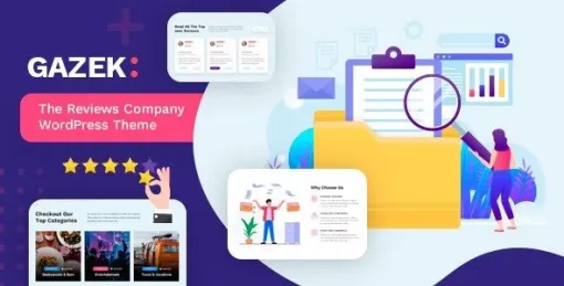 Gazek Review Membership WordPress Theme 1.3.3 GPL Theme