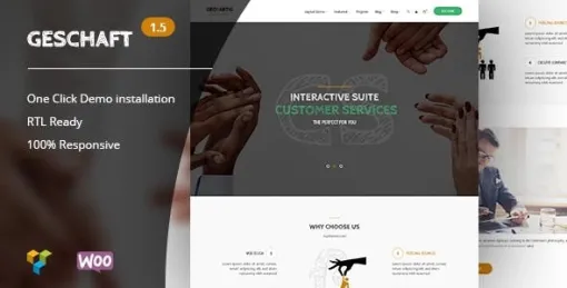 Geschaft Business WooCommerce WordPress Theme 1.5 GPL Theme