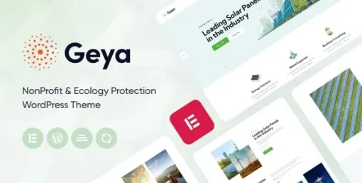 Geya NonProfit Ecology Protection WordPress Theme 1.6 GPL Theme
