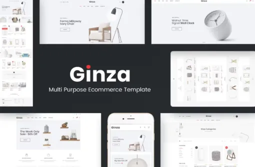 Ginza Furniture Theme for WordPress 1.0.8 GPL Theme