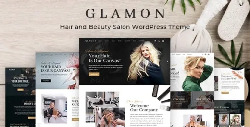 Glamon Salon Barber Shop Theme 1.0.1 GPL Theme