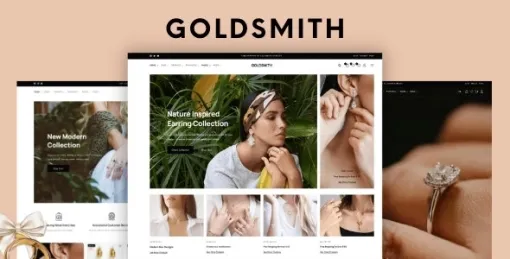 GoldSmith Jewelry Store WooCommerce Elementor Theme 1.2.7 GPL Theme