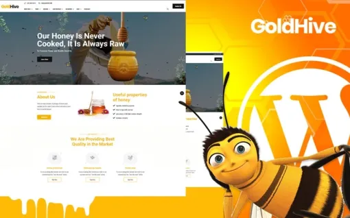 Goldhive | Honey Farm and Production WordPress Theme 1.0.0 GPL Theme