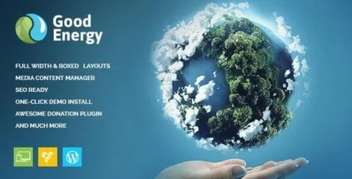 Good Energy Ecology Renewable Power Company WordPress Theme 1.6 GPL Theme