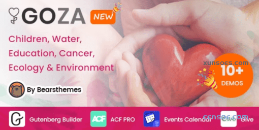 Goza Nonprofit Charity WordPress Theme 1.3 GPL Theme