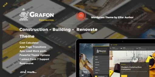 Grafon Construction Building Renovate WordPress Theme 1.1.0 GPL Theme