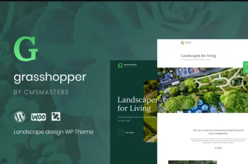 Grasshopper Landscape Desig| Gardening Services 1.1.0 GPL Theme