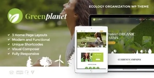 Green Planet | Environmental Non-Profit Organization WordPress Theme 1.1.7 GPL Theme
