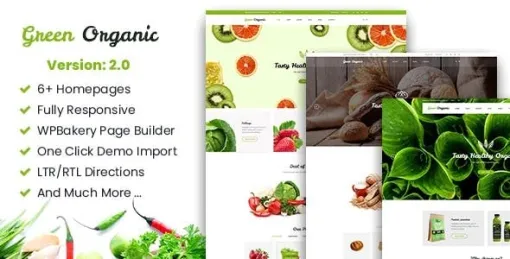 Greenorganic WooCommerce WordPress Theme 2.11 GPL Theme