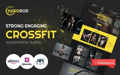 Hardrod Dynamite Fitness Bodybuilding WordPress Theme 1.0.1 GPL Theme