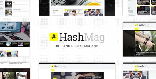 HashMag High-End Digital Magazine 1.6.1 GPL Theme