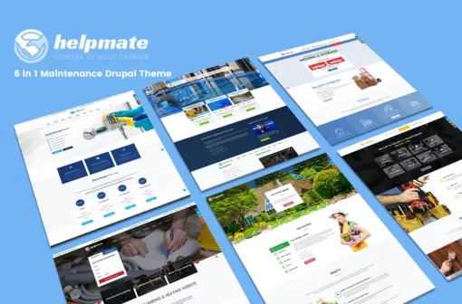 Helpmate 6 in 1 Maintenance WordPress Theme 1.1.5 GPL Theme
