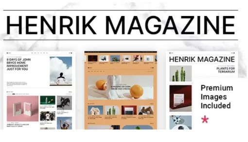 Henrik Creative Magazine Theme 1.1 GPL Theme