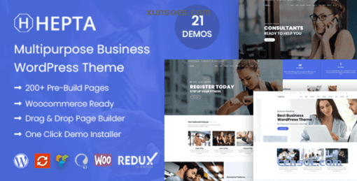 Hepta Multipurpose Business WordPress Theme 3.2.3 GPL Theme
