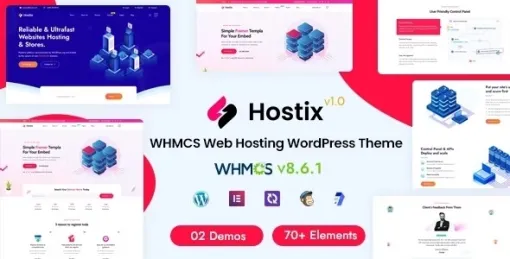 Hostix Hosting WHMCS 2.1 GPL Theme