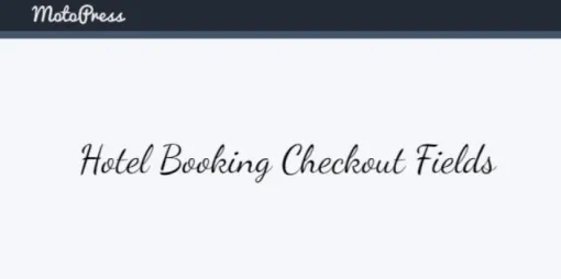 Hotel Booking Checkout Fields 1.2.1 GPL Plugins