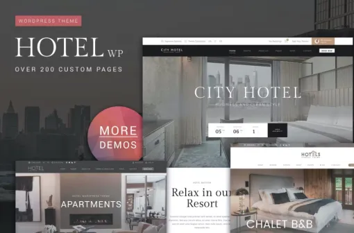 Hotel WordPress Theme 1.2.2 GPL Theme