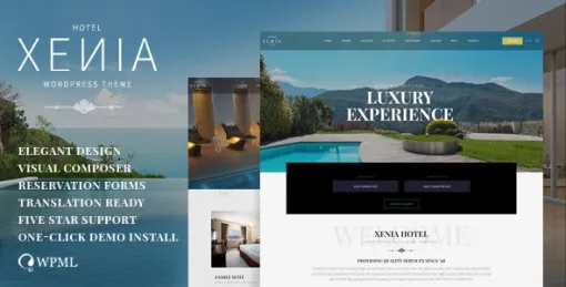 Hotel Xenia Resort Booking WordPress Theme 2.2.0 GPL Theme