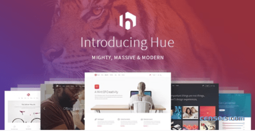 Hue Startup Landing Page Theme 1.7 GPL Theme