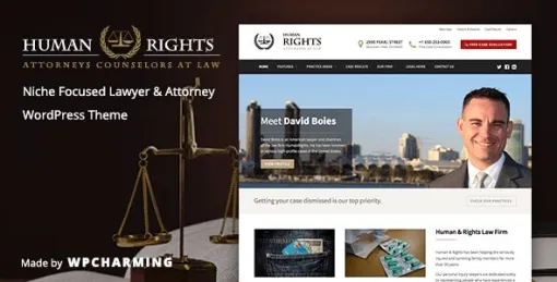 HumanRights Lawyer and Attorney WordPress Theme 1.1.7 GPL Theme