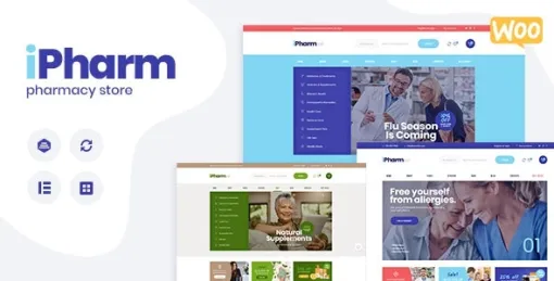 IPharm Online Pharmacy Medical WordPress Theme 1.0.1 GPL Theme