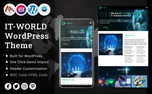 IT World WordPress Theme WordPress Theme 1.00 GPL Theme