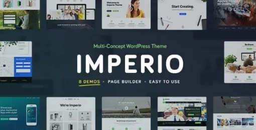 Imperio Business, E-Commerce, Portfolio Photography WordPress Theme 1.9.6 GPL Theme