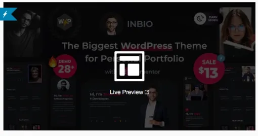 InBio Personal Portfolio/CV WordPress Theme 2.6.0 GPL Theme