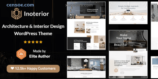 Inoterior Architecture Interior Designer WordPress Theme + RTL 4.5 GPL Theme