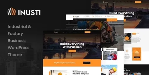 Inusti – Factory Industrial WordPress Theme 1.0.7 GPL Theme