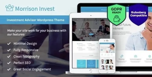Investments, Business Financial Advisor WordPress Theme 1.6 GPL Theme