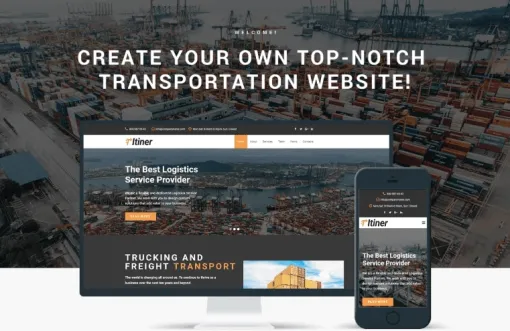 Itiner Transportation Multipurpose Minimal WordPress Elementor Theme 1.0.0 GPL Theme