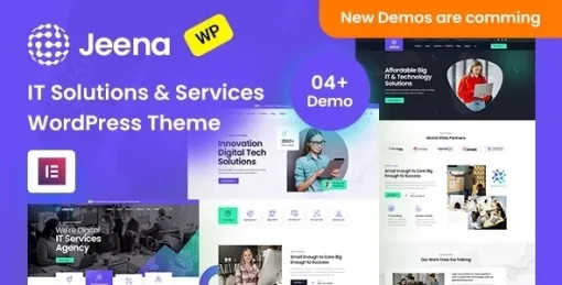 Jeena | IT Solutions Technology Elementor WordPress Theme 1.0.1 GPL Theme