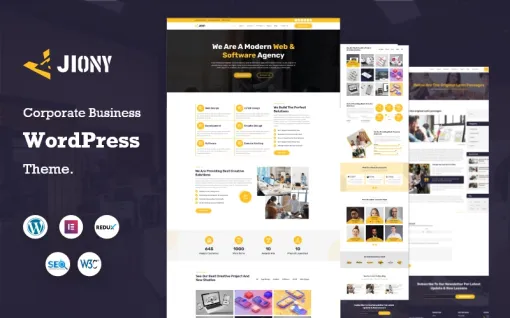 Jiony Multipurpose Corporate Business WordPress Theme 1.0.0 GPL Theme