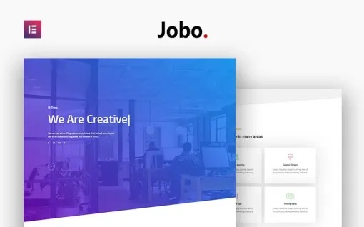 Jobo Creative Portfolio Modern WordPress Elementor Theme WordPress Theme 1.0.0 GPL Theme