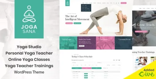 Jogasana Yoga Oriented WordPress Theme 2.4 GPL Theme