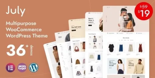 July – eCommerce WordPress Theme 1.1.0 GPL Theme