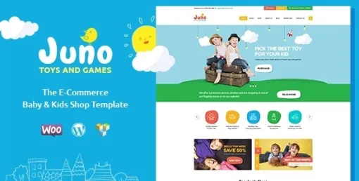 Juno | Kids Toys Games Store WordPress Theme 2.12.0 GPL Theme