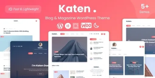 Katen Blog Magazine WordPress Theme 1.0.4 GPL Theme