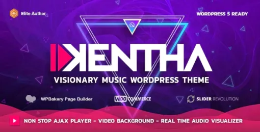 Kentha Non-Stop Music WordPress Theme with Ajax 4.6.0 GPL Theme