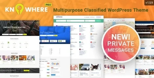 Knowhere Pro Multipurpose Classified Directory WordPress Theme 1.5.9 GPL Theme