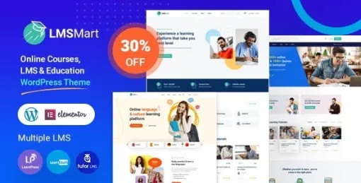 LMSmart Education WordPress Theme 1.3.0 GPL Theme